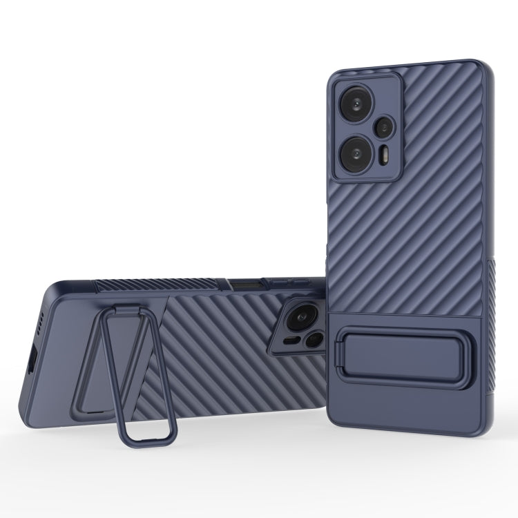 Coque en TPU à texture ondulée avec film protecteur pour objectif, pour Xiaomi Redmi Note 11, Xiaomi Poco F5, Xiaomi Redmi Note 12 Turbo, Xiaomi Redmi Note 11S
