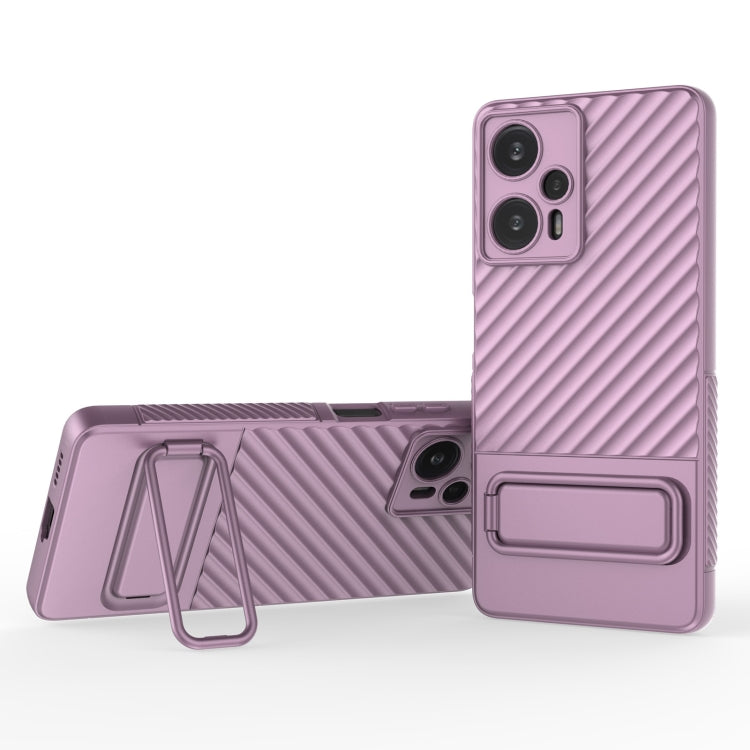 Coque en TPU à texture ondulée avec film protecteur pour objectif, pour Xiaomi Redmi Note 11, Xiaomi Poco F5, Xiaomi Redmi Note 12 Turbo, Xiaomi Redmi Note 11S