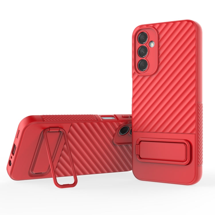 Wavy Texture TPU Phone Case with Lens Film, For Samsung Galaxy M14 5G