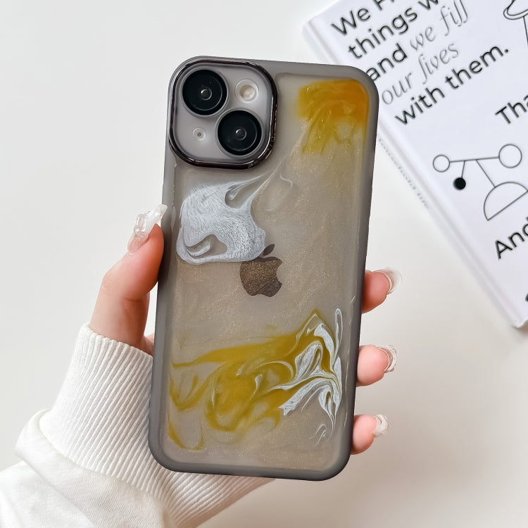 Oil Painting Electroplating TPU Phone Case, For iPhone 14, For iPhone 14 Pro, For iPhone 14 Plus, For iPhone 14 Pro Max, For iPhone 13