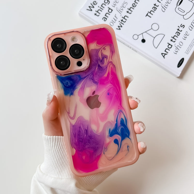 Oil Painting Electroplating TPU Phone Case, For iPhone 14, For iPhone 14 Pro, For iPhone 14 Plus, For iPhone 14 Pro Max, For iPhone 13