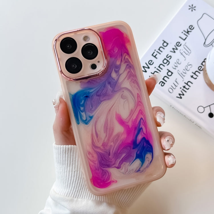 Oil Painting Electroplating TPU Phone Case, For iPhone 13 Pro, For iPhone 13 Pro Max, For iPhone 12, For iPhone 12 Pro