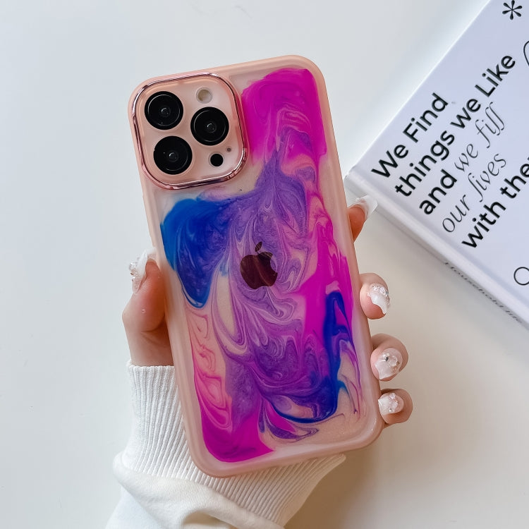 Oil Painting Electroplating TPU Phone Case, For iPhone 13 Pro, For iPhone 13 Pro Max, For iPhone 12, For iPhone 12 Pro
