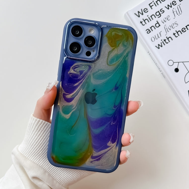 Oil Painting Electroplating TPU Phone Case, For iPhone 12 Pro Max, For iPhone 11 Pro, For iPhone 11 Pro Max, For iPhone SE 2022/2020 / 8 / 7