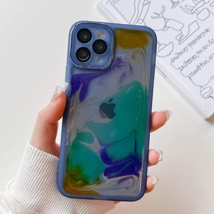Oil Painting Electroplating TPU Phone Case, For iPhone 12 Pro Max, For iPhone 11 Pro, For iPhone 11 Pro Max, For iPhone SE 2022/2020 / 8 / 7