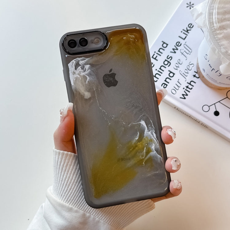 Oil Painting Electroplating TPU Phone Case, For iPhone 8 Plus / 7 Plus, For iPhone X / XS, For iPhone XS Max, For iPhone XR