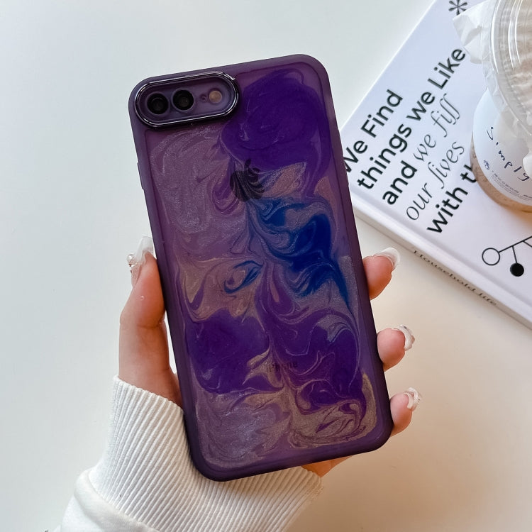 Oil Painting Electroplating TPU Phone Case, For iPhone 8 Plus / 7 Plus, For iPhone X / XS, For iPhone XS Max, For iPhone XR