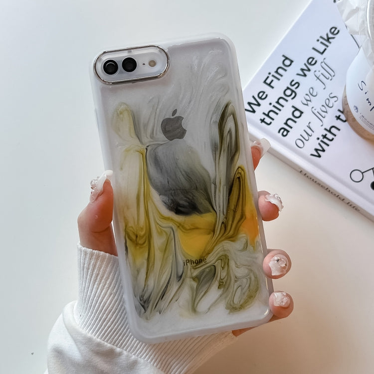 Oil Painting Electroplating TPU Phone Case, For iPhone 8 Plus / 7 Plus, For iPhone X / XS, For iPhone XS Max, For iPhone XR
