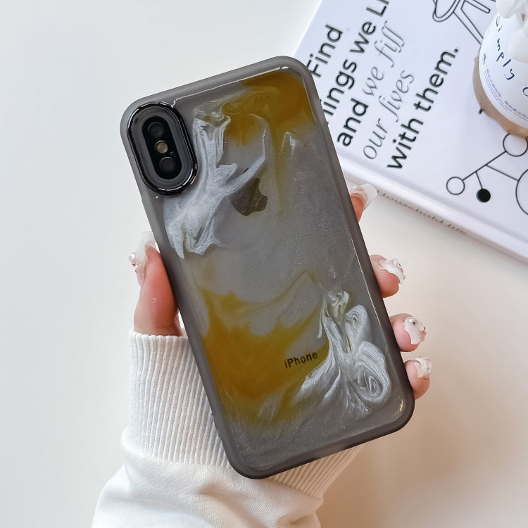 Oil Painting Electroplating TPU Phone Case, For iPhone 8 Plus / 7 Plus, For iPhone X / XS, For iPhone XS Max, For iPhone XR