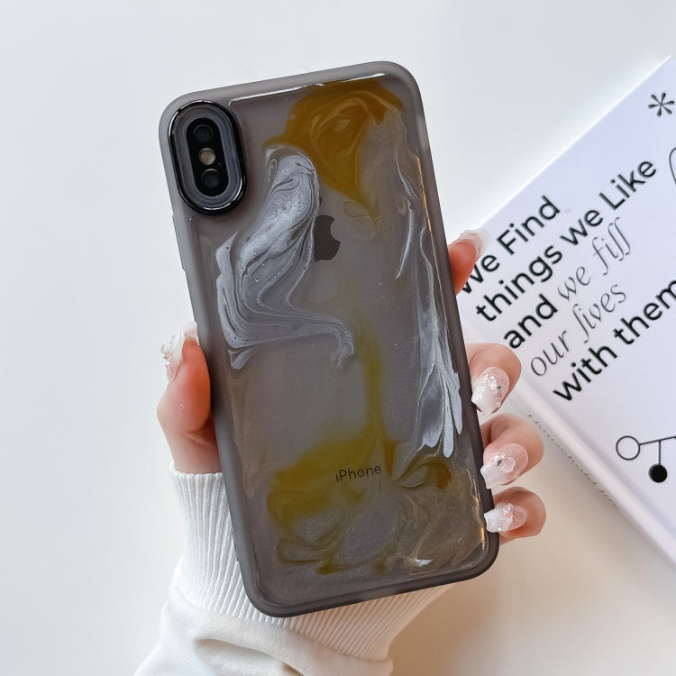 Oil Painting Electroplating TPU Phone Case, For iPhone 8 Plus / 7 Plus, For iPhone X / XS, For iPhone XS Max, For iPhone XR