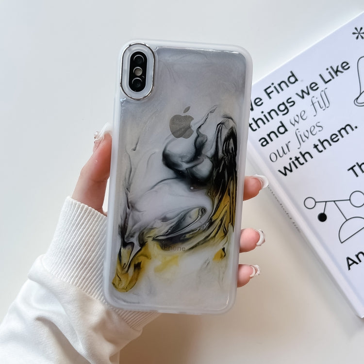 Oil Painting Electroplating TPU Phone Case, For iPhone 8 Plus / 7 Plus, For iPhone X / XS, For iPhone XS Max, For iPhone XR
