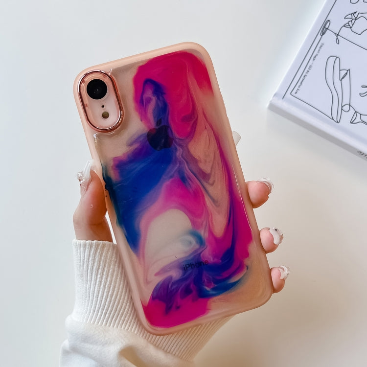 Oil Painting Electroplating TPU Phone Case, For iPhone 8 Plus / 7 Plus, For iPhone X / XS, For iPhone XS Max, For iPhone XR