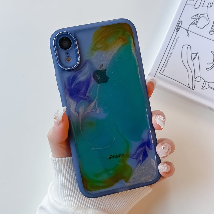 Oil Painting Electroplating TPU Phone Case, For iPhone 8 Plus / 7 Plus, For iPhone X / XS, For iPhone XS Max, For iPhone XR