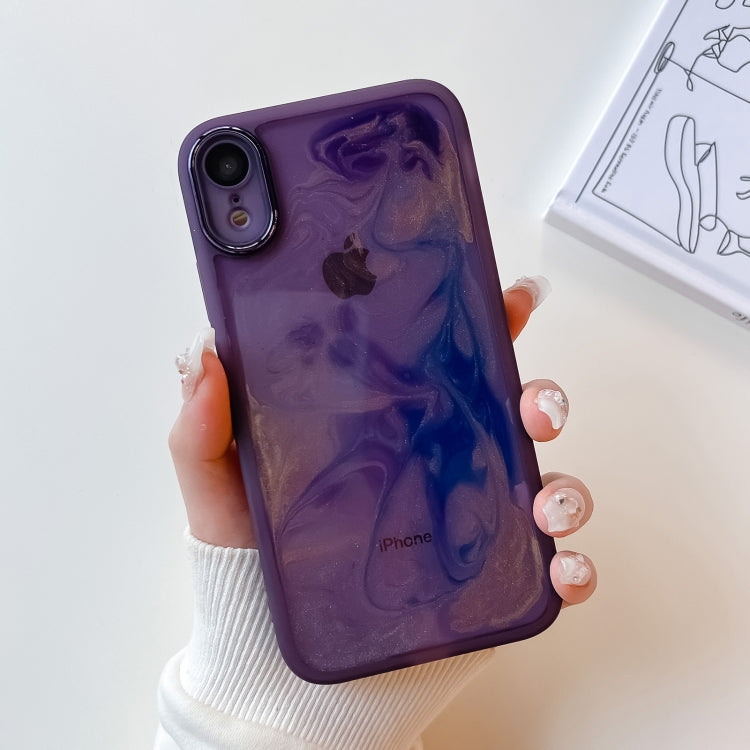 Oil Painting Electroplating TPU Phone Case, For iPhone 8 Plus / 7 Plus, For iPhone X / XS, For iPhone XS Max, For iPhone XR