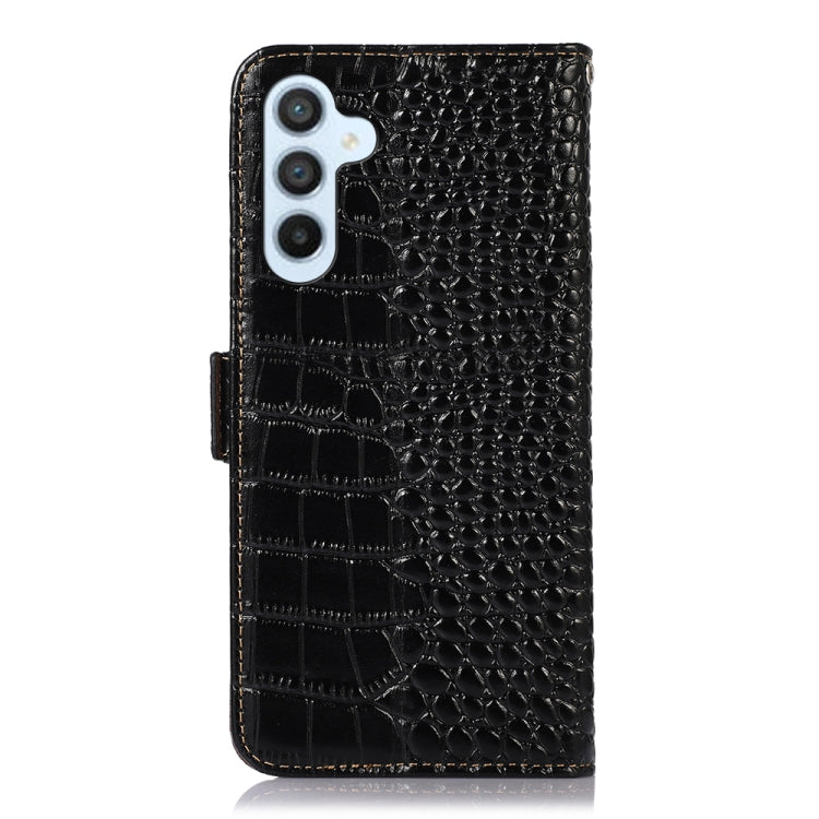 Crocodile Top Layer Cowhide Leather Phone Case, For Samsung Galaxy S24+, For Samsung Galaxy S24, For Samsung Galaxy A25 5G Global
