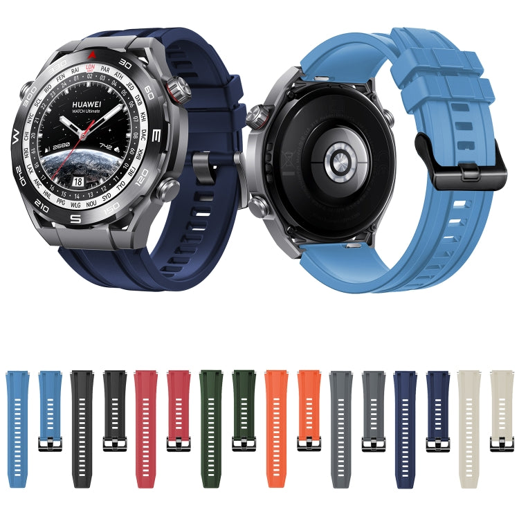 For Huawei Watch Ultimate Silicone Replacement Watch Band, 2pcs Regular Style, 3pcs Longer Style