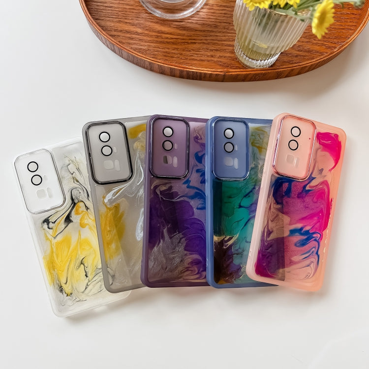 Oil Painting Electroplating TPU Phone Case