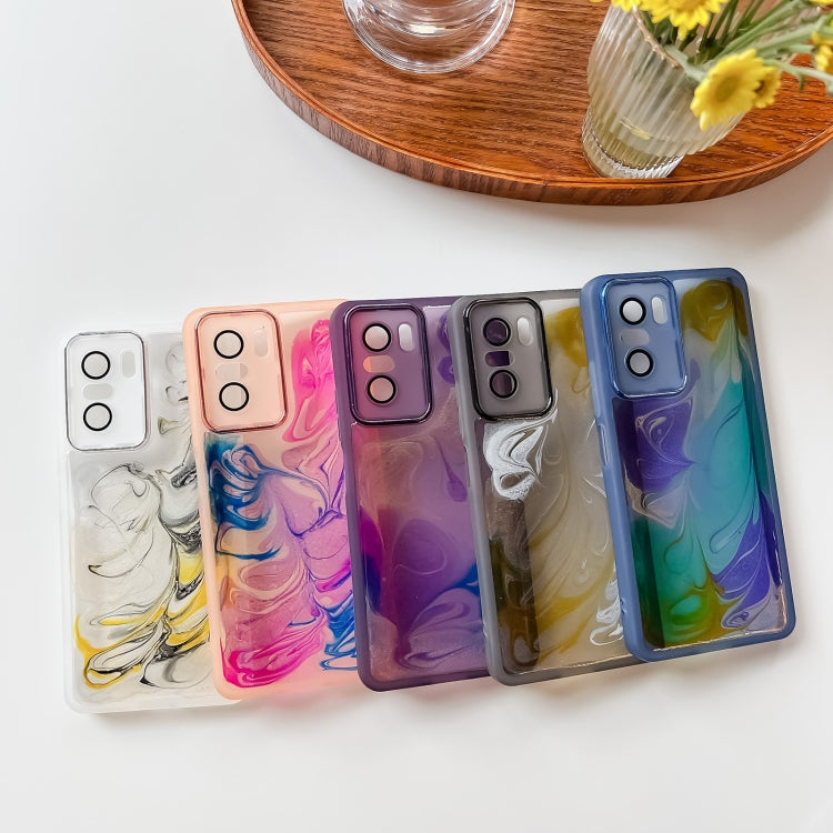 Oil Painting Electroplating TPU Phone Case