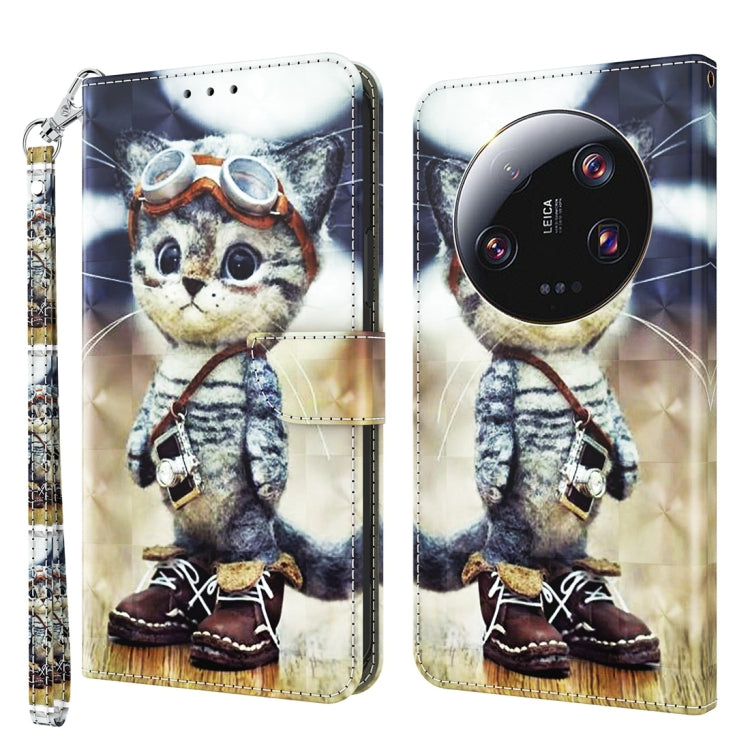 3D Painted Pattern Leather Phone Case