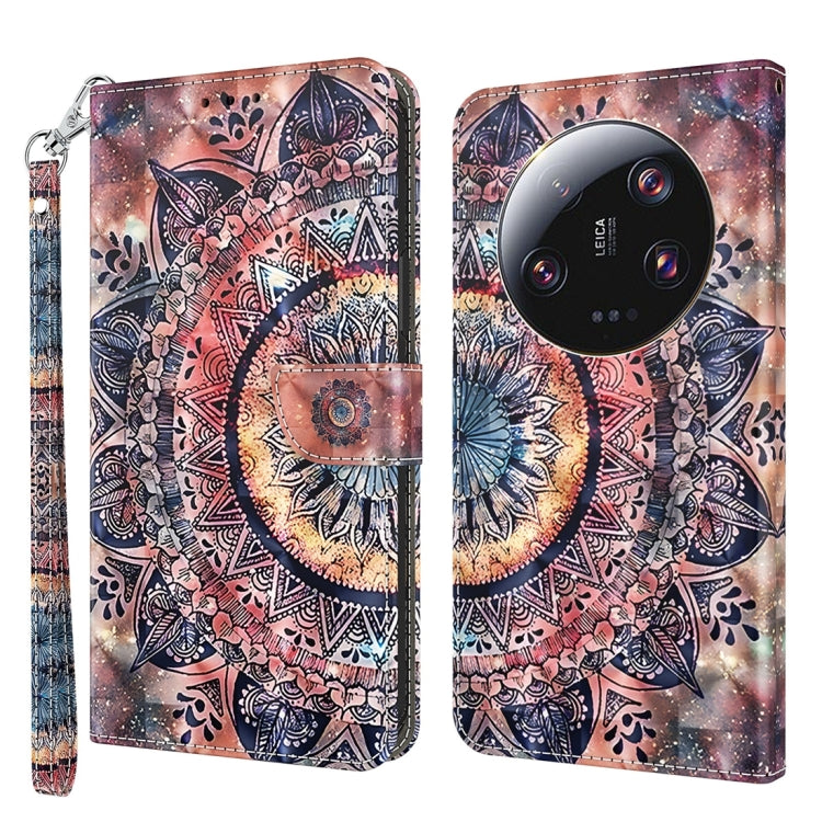 3D Painted Pattern Leather Phone Case