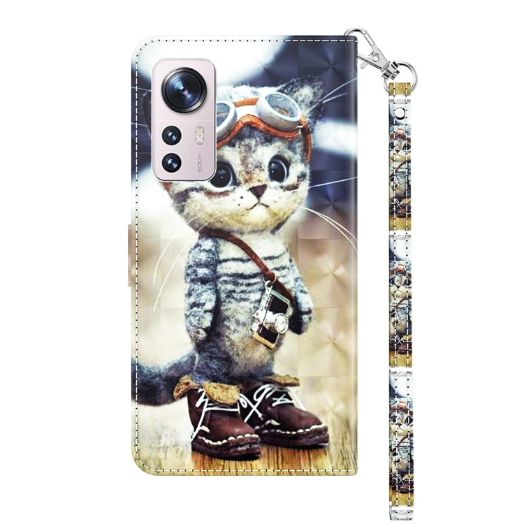 3D Painted Pattern Leather Phone Case