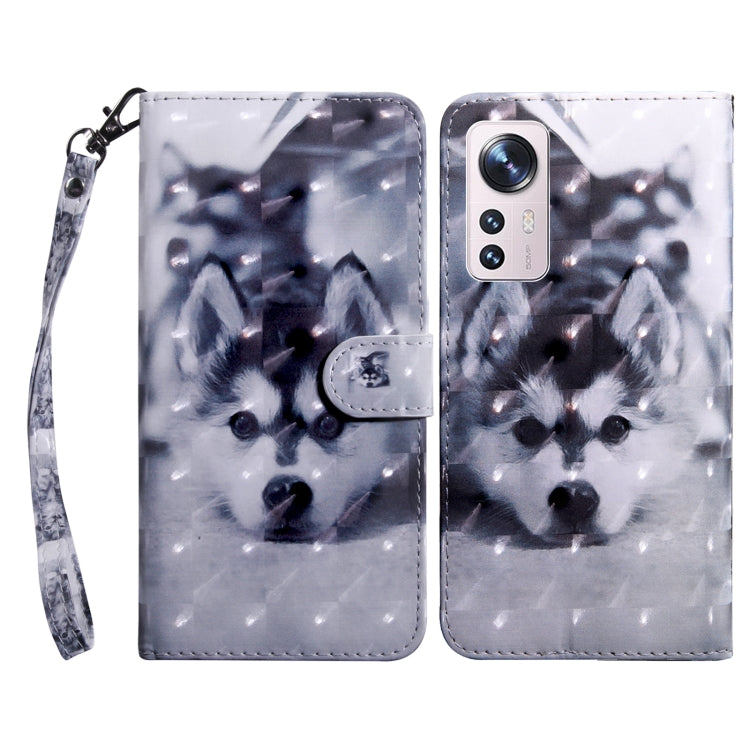 3D Painted Pattern Leather Phone Case