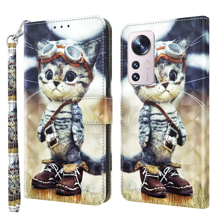 3D Painted Pattern Leather Phone Case