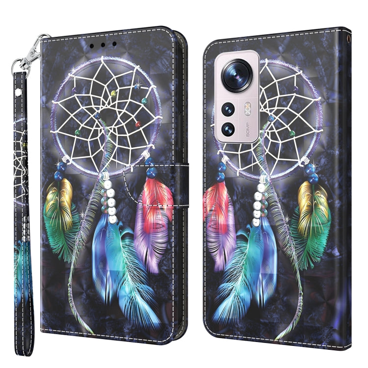 3D Painted Pattern Leather Phone Case