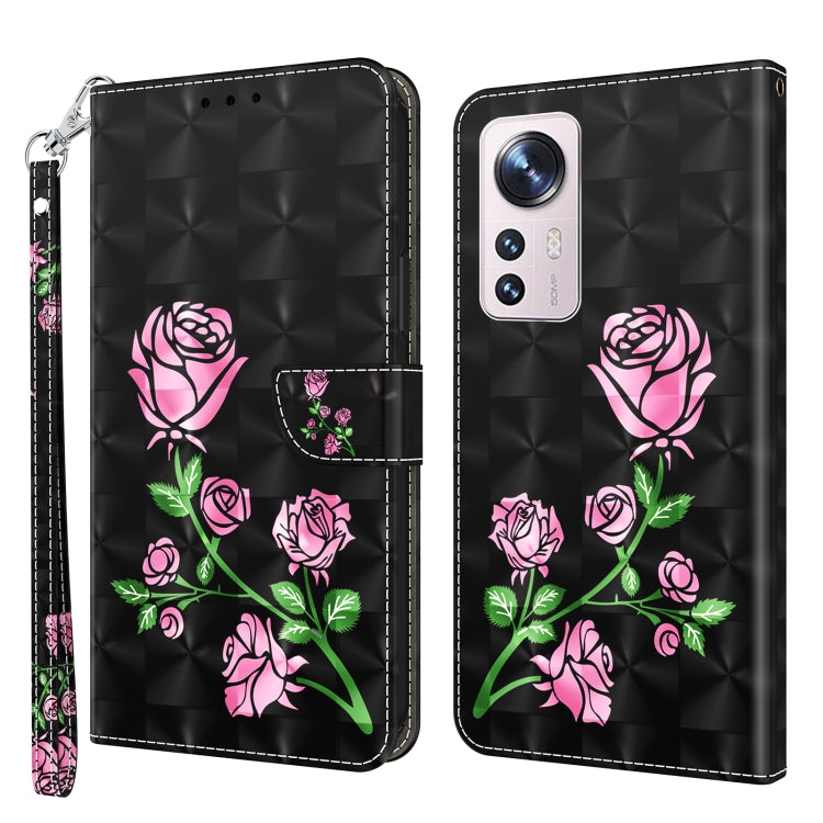 3D Painted Pattern Leather Phone Case