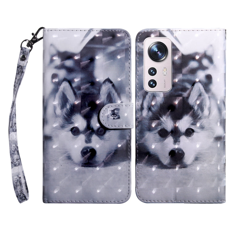 3D Painted Pattern Leather Phone Case