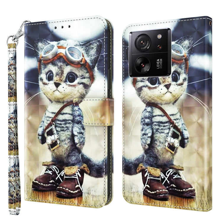 3D Painted Pattern Leather Phone Case