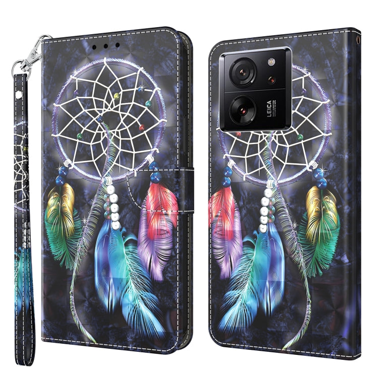 3D Painted Pattern Leather Phone Case