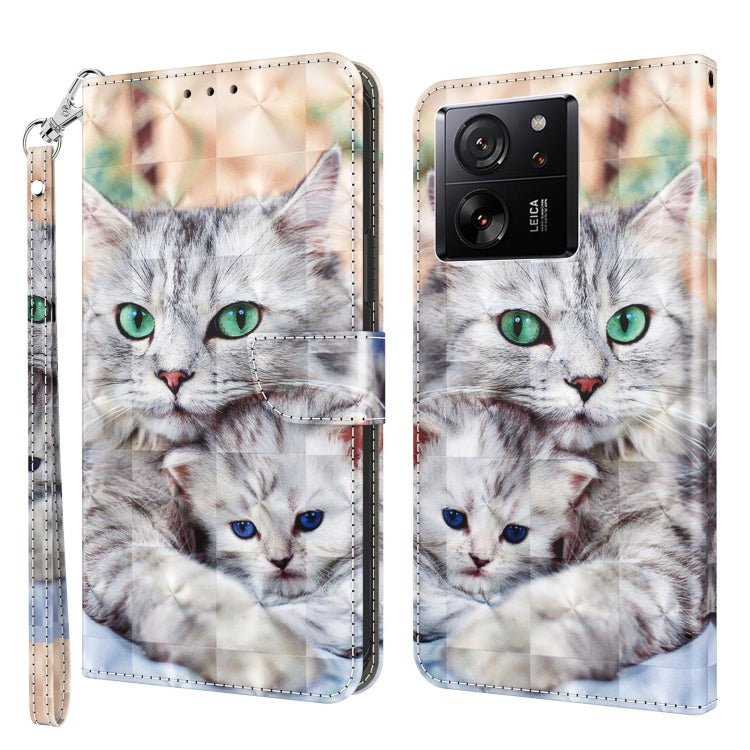 3D Painted Pattern Leather Phone Case