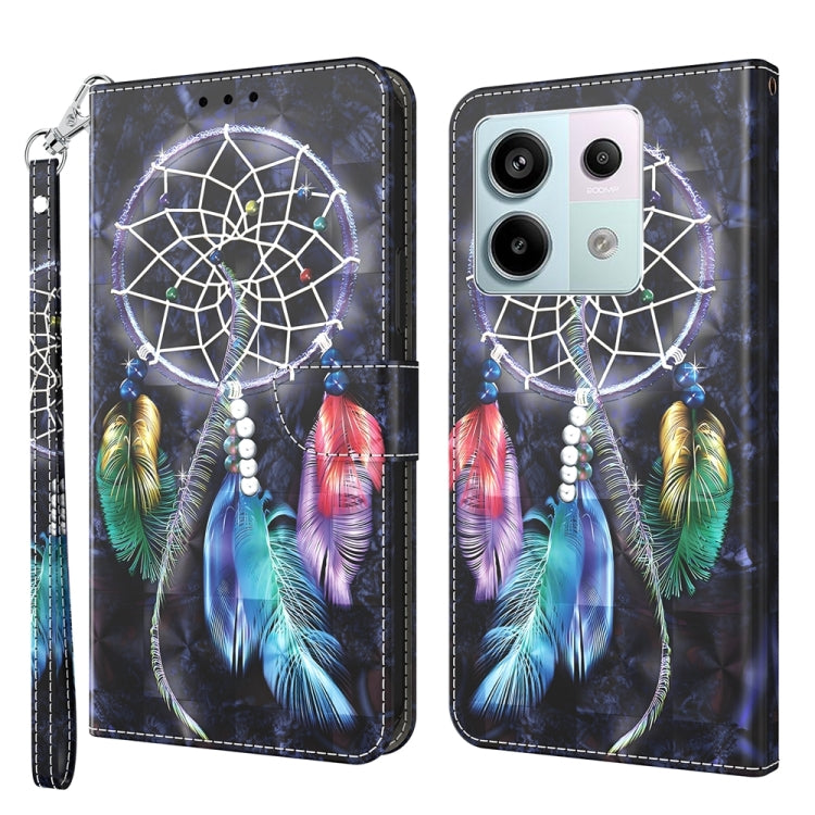 3D Painted Pattern Leather Phone Case