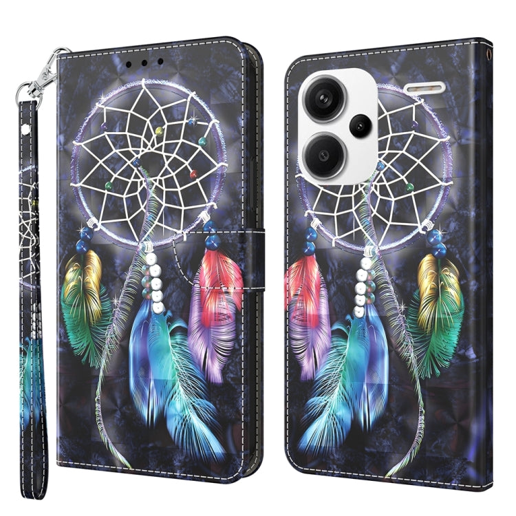 3D Painted Pattern Leather Phone Case
