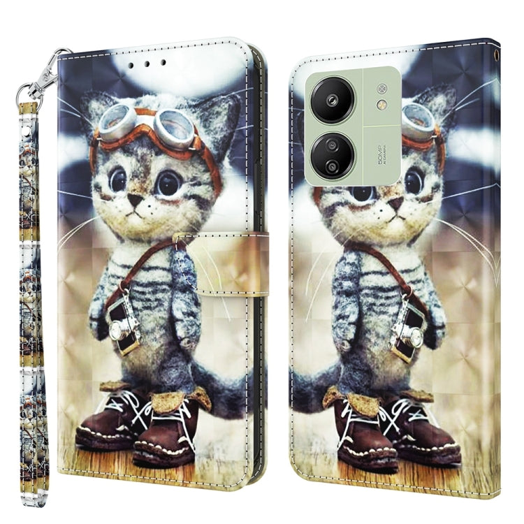 3D Painted Pattern Leather Phone Case