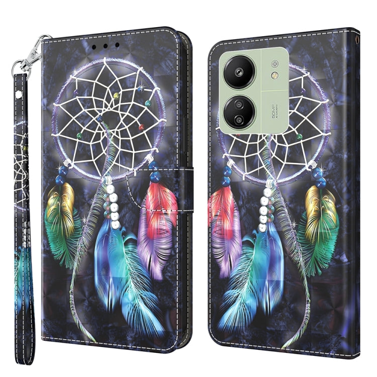 3D Painted Pattern Leather Phone Case