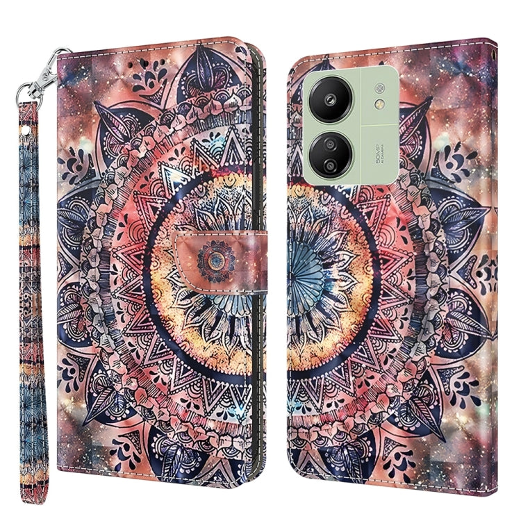 3D Painted Pattern Leather Phone Case