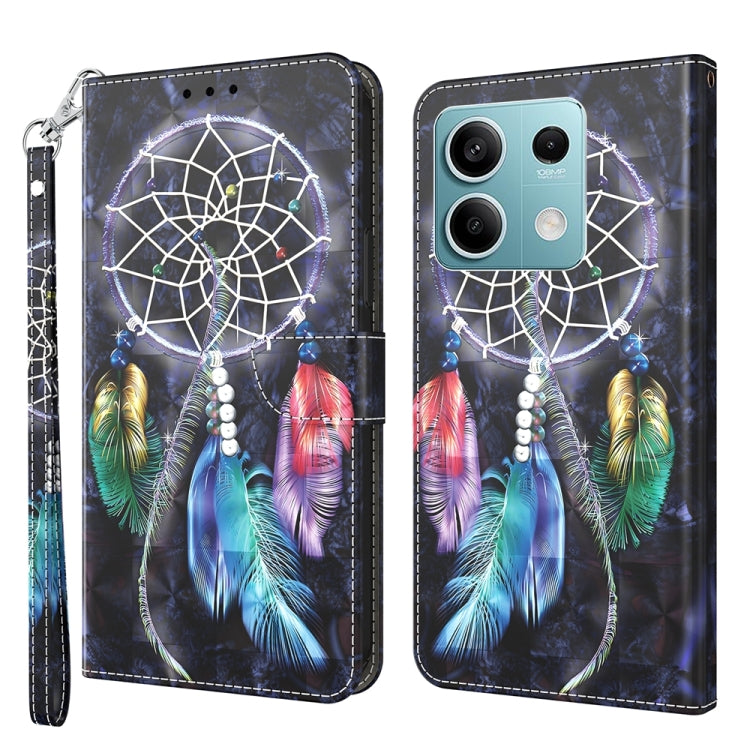 3D Painted Pattern Leather Phone Case