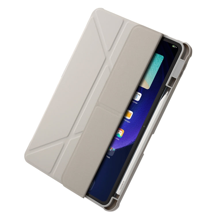 Clear Acrylic Deformation Leather Tablet Case