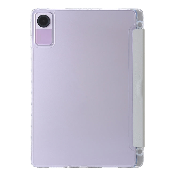 Clear Acrylic Deformation Leather Tablet Case, For Xiaomi Redmi Pad SE, For Xiaomi Pad 6, For Xiaomi Pad 6 Pro