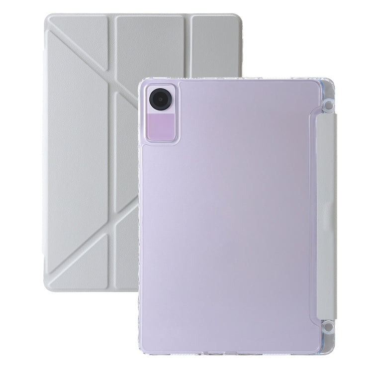 Clear Acrylic Deformation Leather Tablet Case, For Xiaomi Pad 6, For Xiaomi Redmi Pad SE, For Xiaomi Pad 6 Pro
