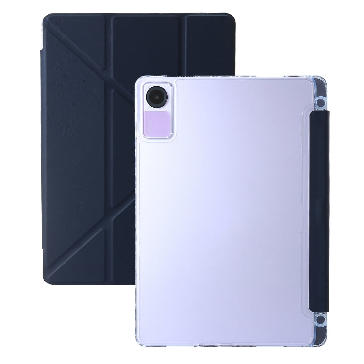 Clear Acrylic Deformation Leather Tablet Case