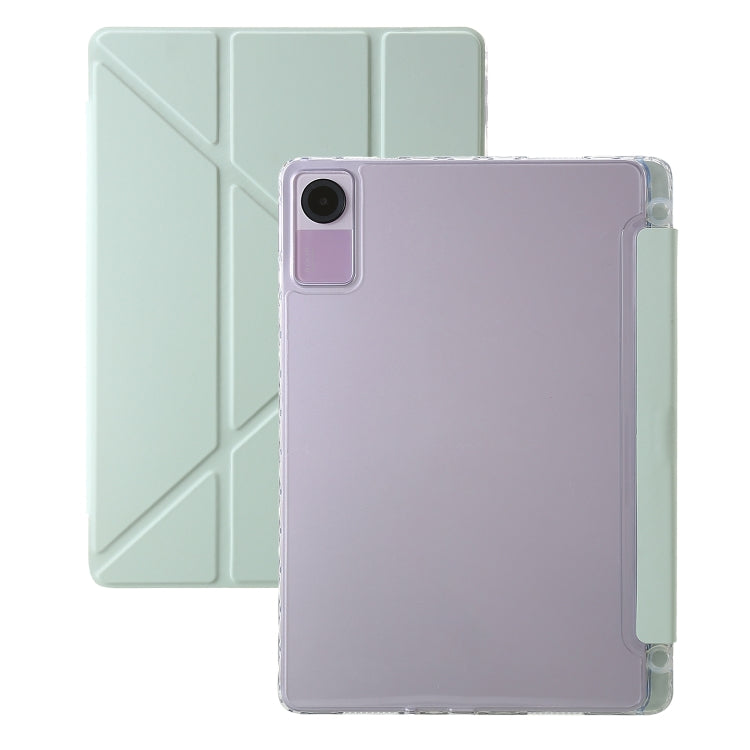 Clear Acrylic Deformation Leather Tablet Case, For Xiaomi Pad 6, For Xiaomi Redmi Pad SE, For Xiaomi Pad 6 Pro