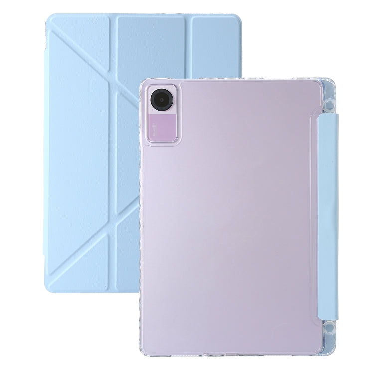 Clear Acrylic Deformation Leather Tablet Case, For Xiaomi Pad 6, For Xiaomi Redmi Pad SE, For Xiaomi Pad 6 Pro