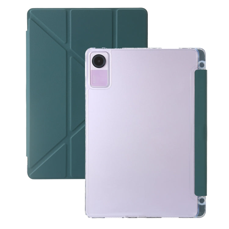 Clear Acrylic Deformation Leather Tablet Case, For Xiaomi Pad 6, For Xiaomi Redmi Pad SE, For Xiaomi Pad 6 Pro