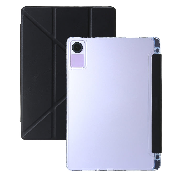 Clear Acrylic Deformation Leather Tablet Case, For Xiaomi Pad 6, For Xiaomi Redmi Pad SE, For Xiaomi Pad 6 Pro