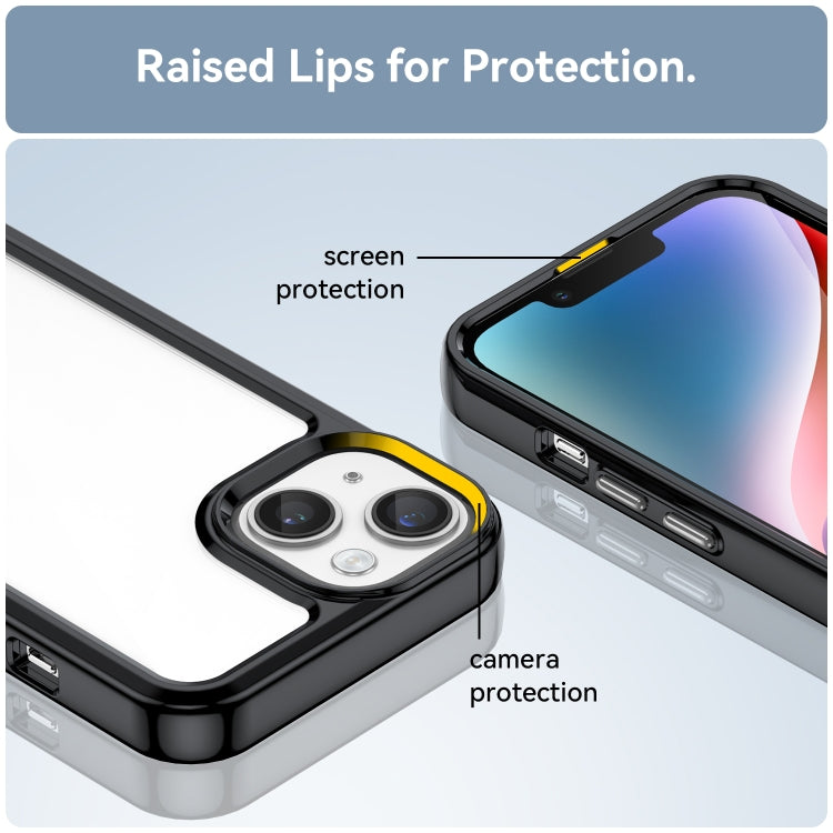 Colorful Series Acrylic + TPU Phone Case, For iPhone 15