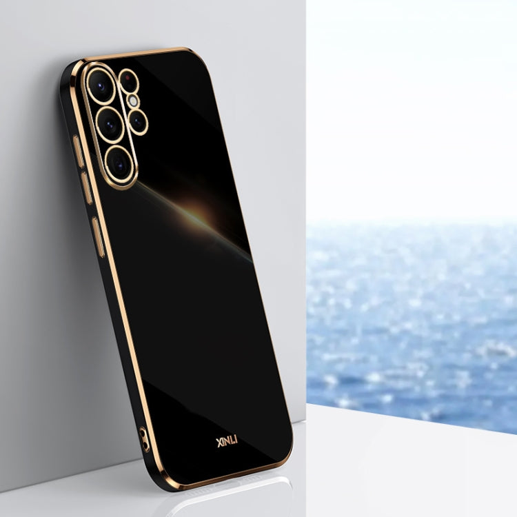 XINLI Straight Edge 6D Electroplate TPU Phone Case