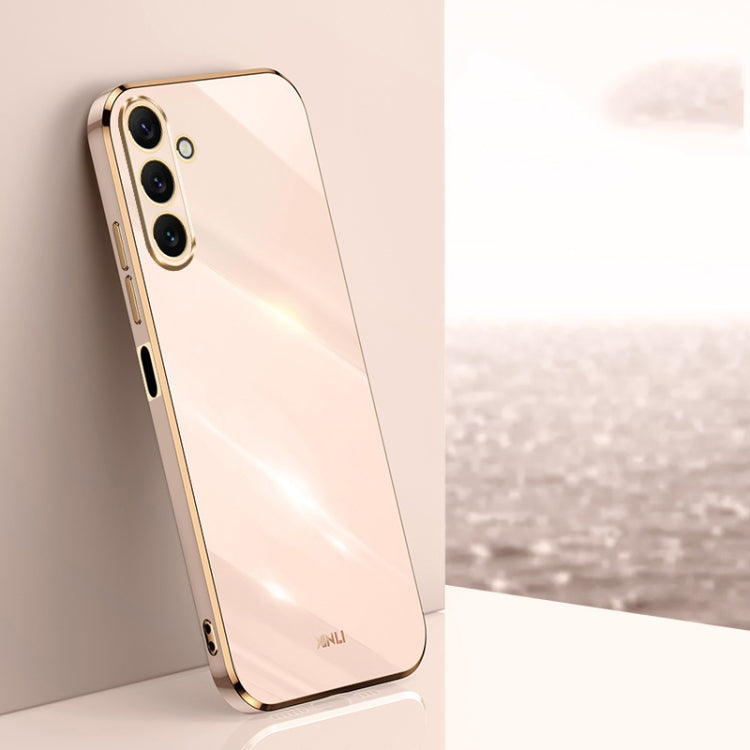 XINLI Straight Edge 6D Electroplate TPU Phone Case